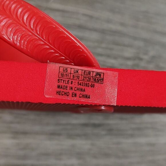New With Tags Gap Kids / Star Wars™ Red Size 10/11 Flip Flops - Picture 10 of 10